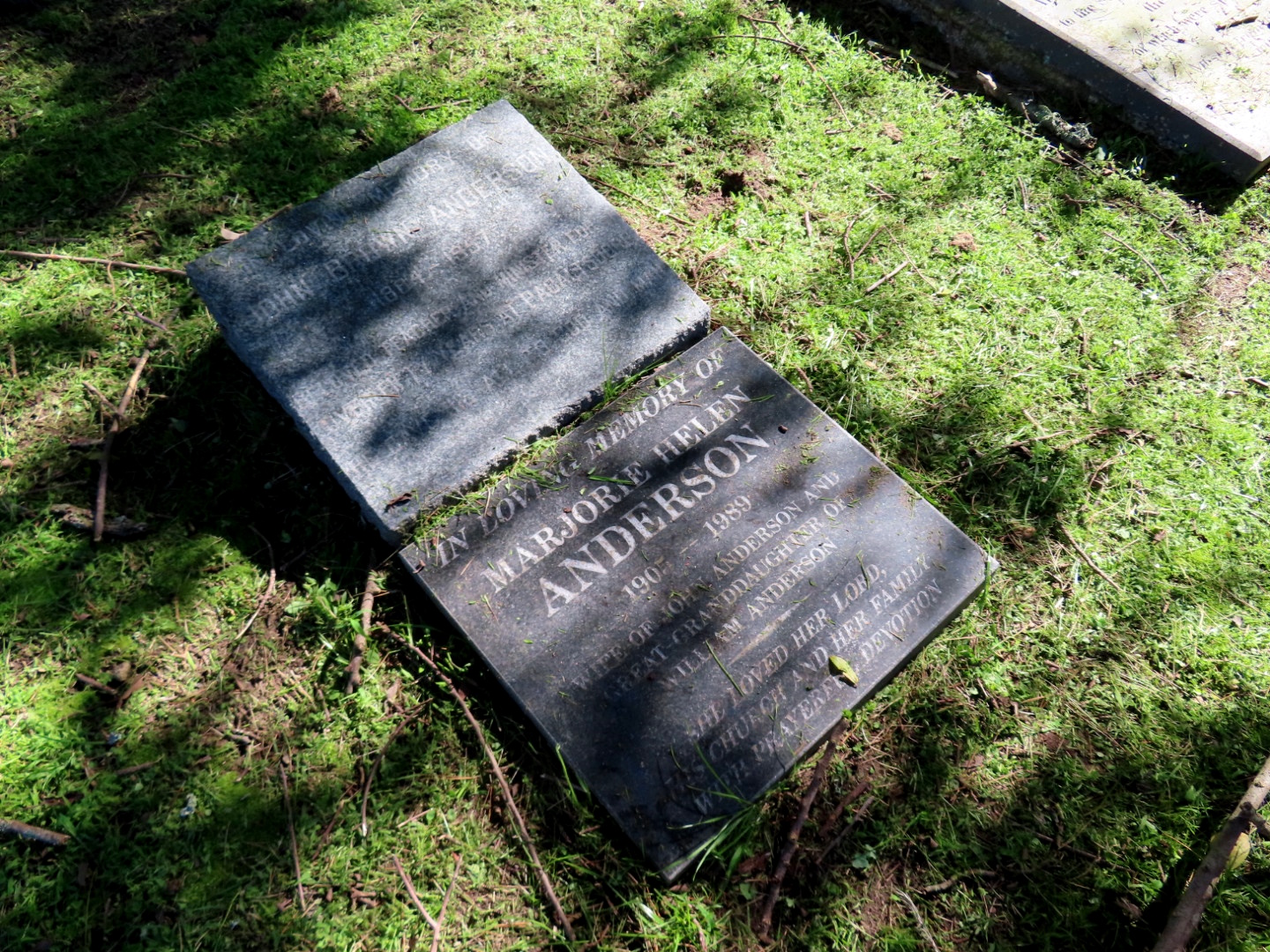 Anderson Headstone